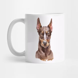 Red Doberman Mug